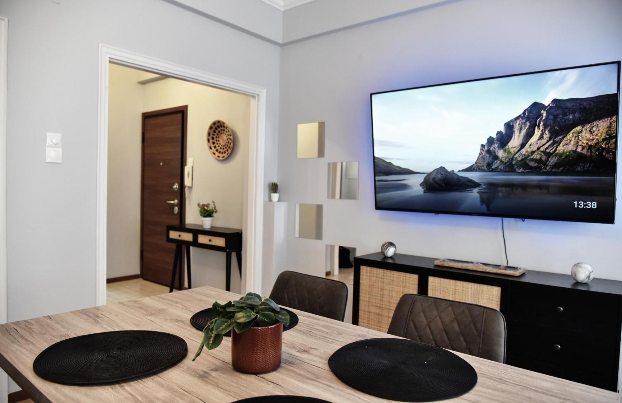 Апартаменты Kipseli New Modern & Cozy 65Tv Netflix Афины Экстерьер фото